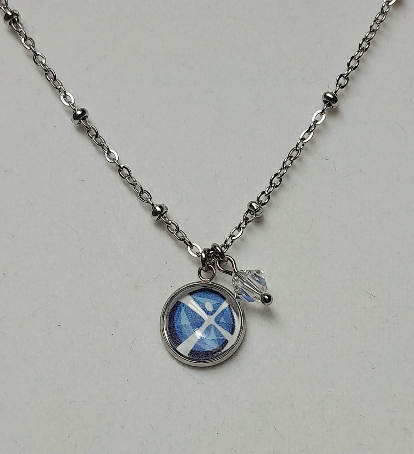 Collier argent autisme
