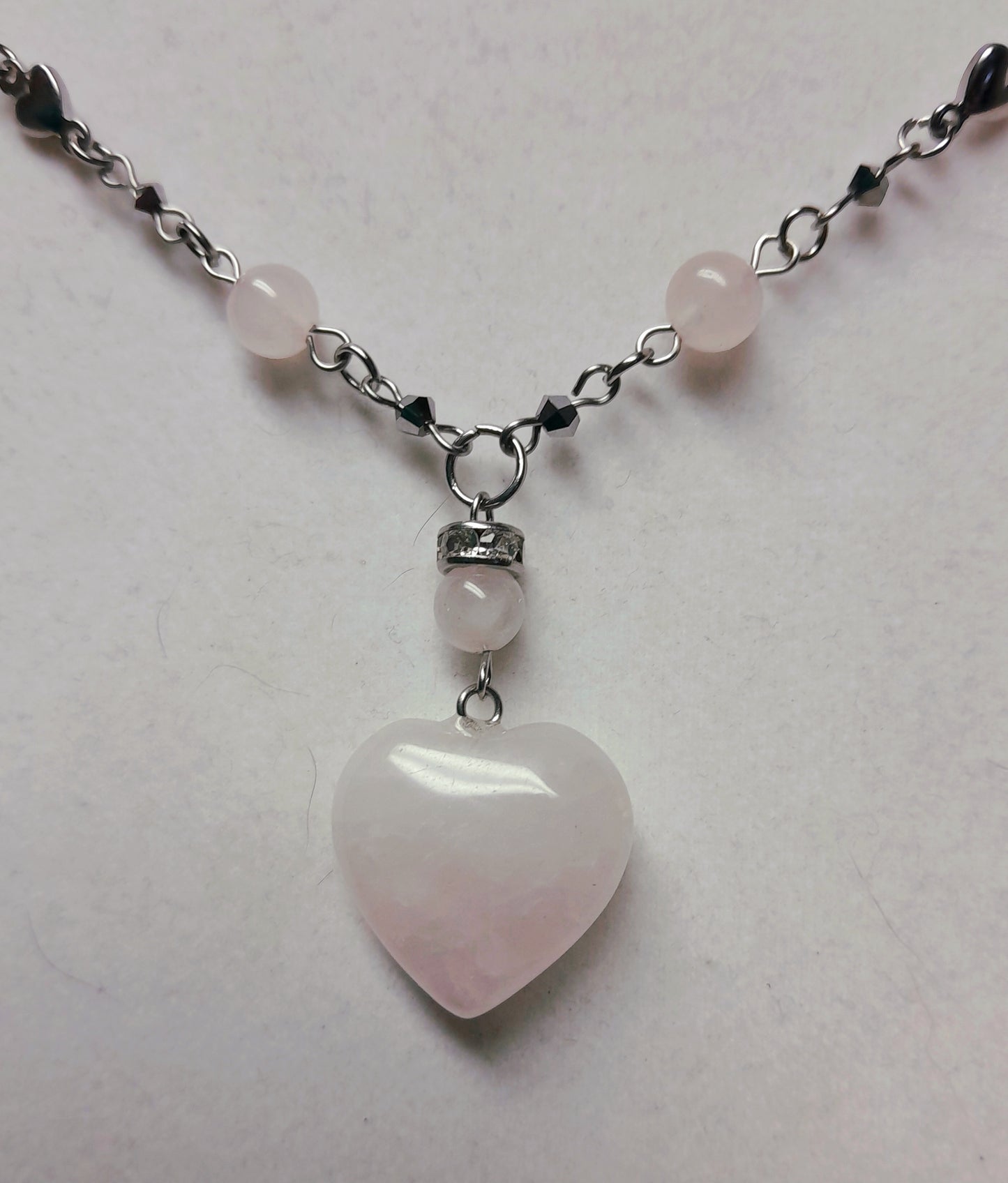 Ensemble coeur rosé