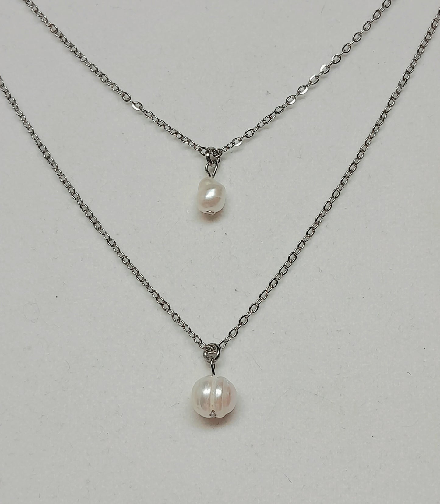 Collier double perles
