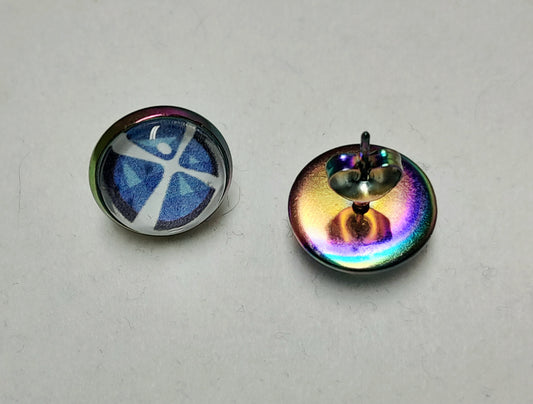 Boucles d'oreilles arc-en-ciel autisme