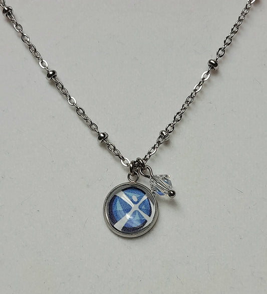 Collier argent autisme