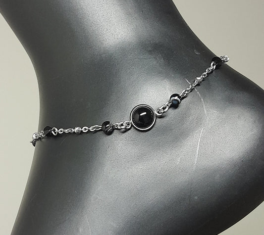 Chevillette Agates noires