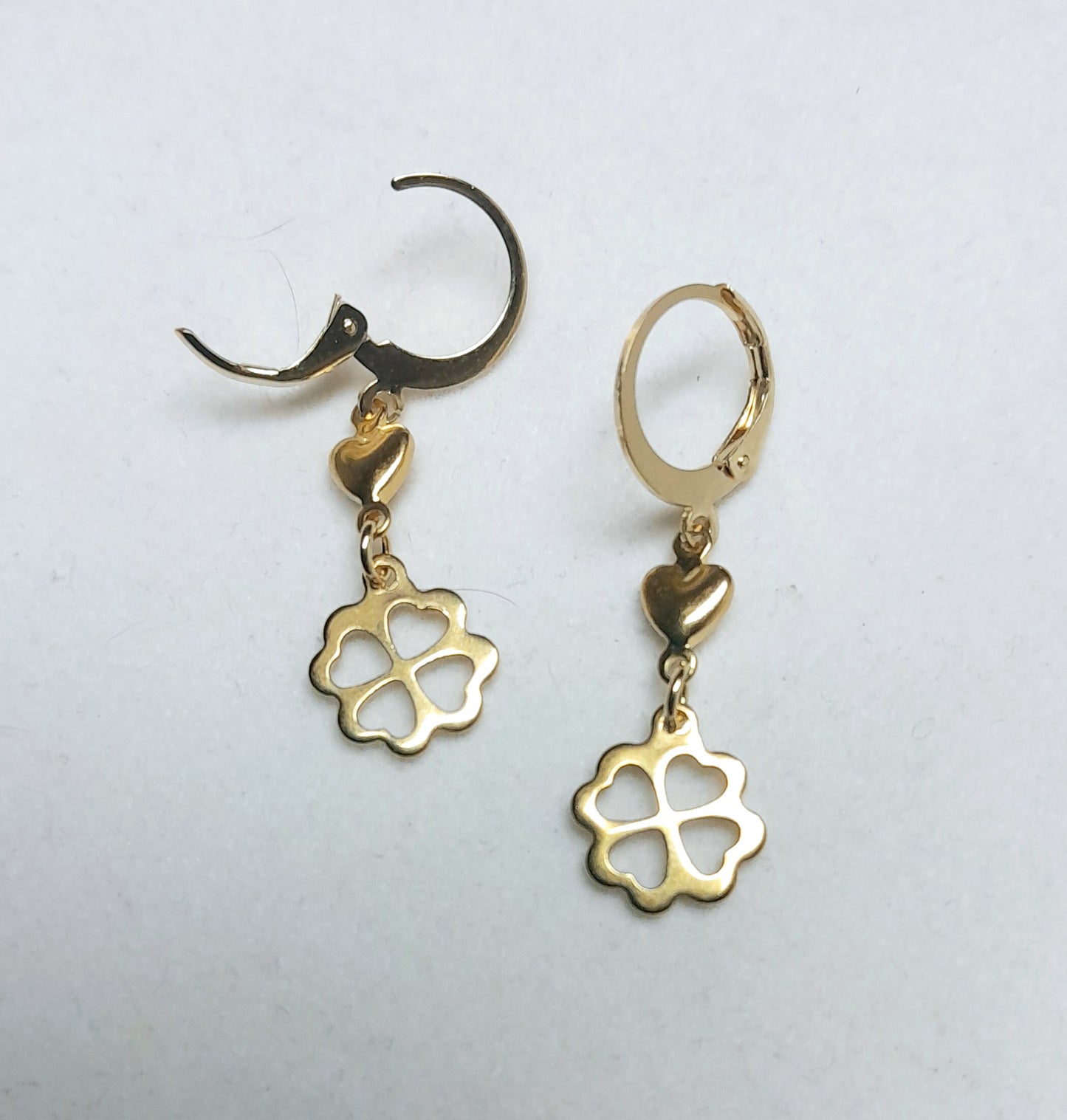 Boucles d'oreilles trèfles