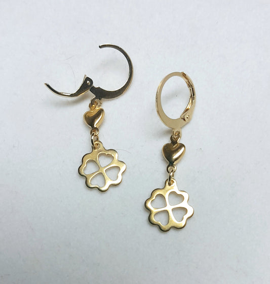 Boucles d'oreilles trèfles