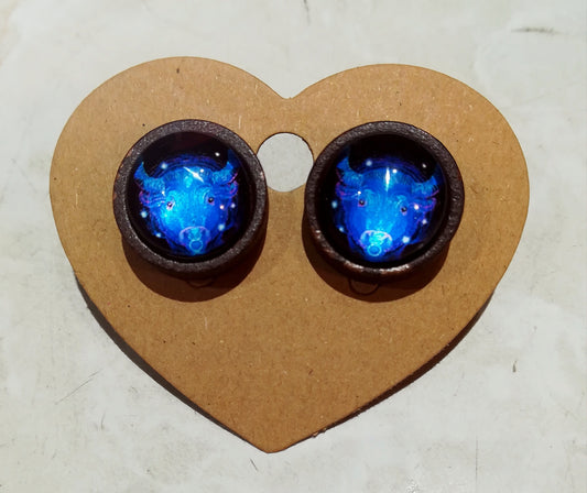 Boutons d'oreilles " taureau"
