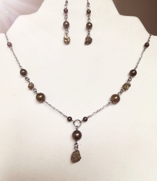 Ensemble pyrite de fer