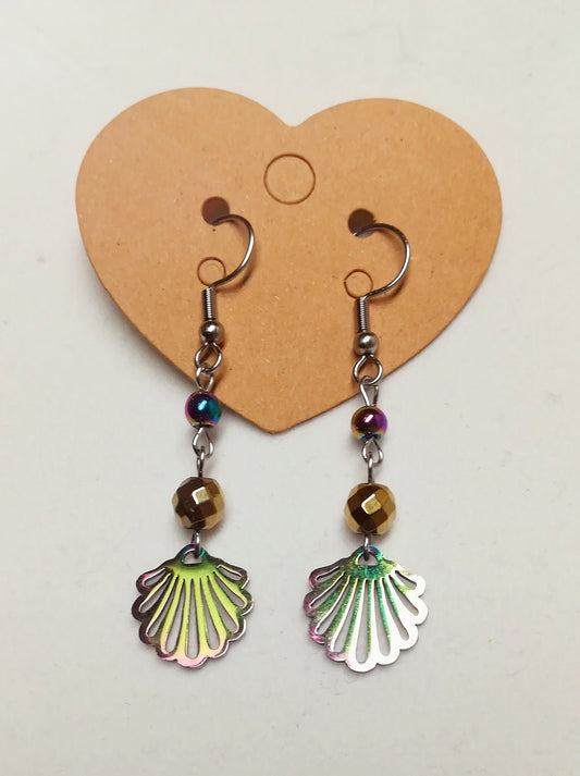 Boucles d'oreilles coquillages